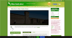 Desktop Screenshot of milanhotelsdirect.com